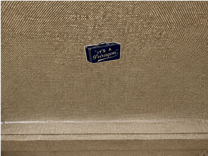 Vintage Paragon Suitcase | 1950s British Travel Case | Decorative Vintage Luggage Trunk