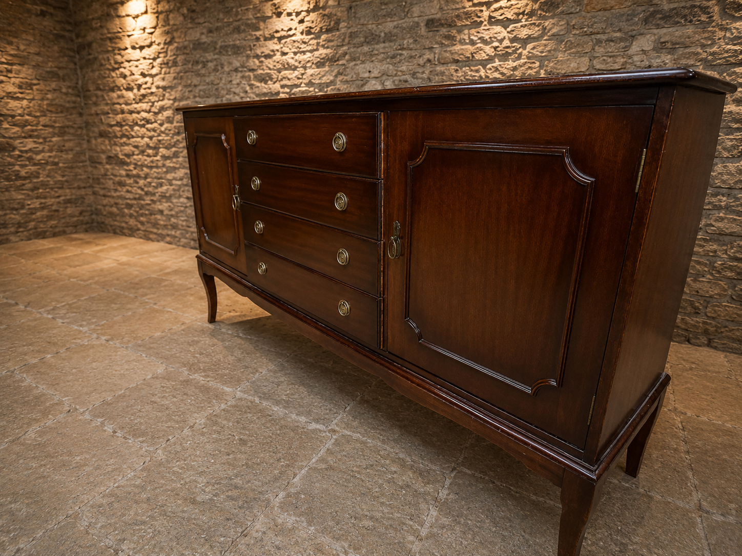 Vintage Georgian Style Mahogany Sideboard