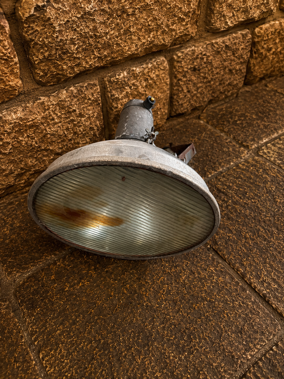 Set of 6 Vintage Industrial Flood & Yard Lights