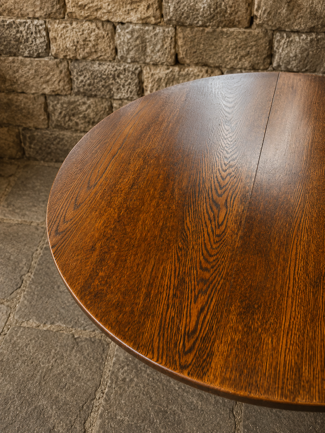 Edwardian Solid Oak Tilt Top Breakfast Table c.1900