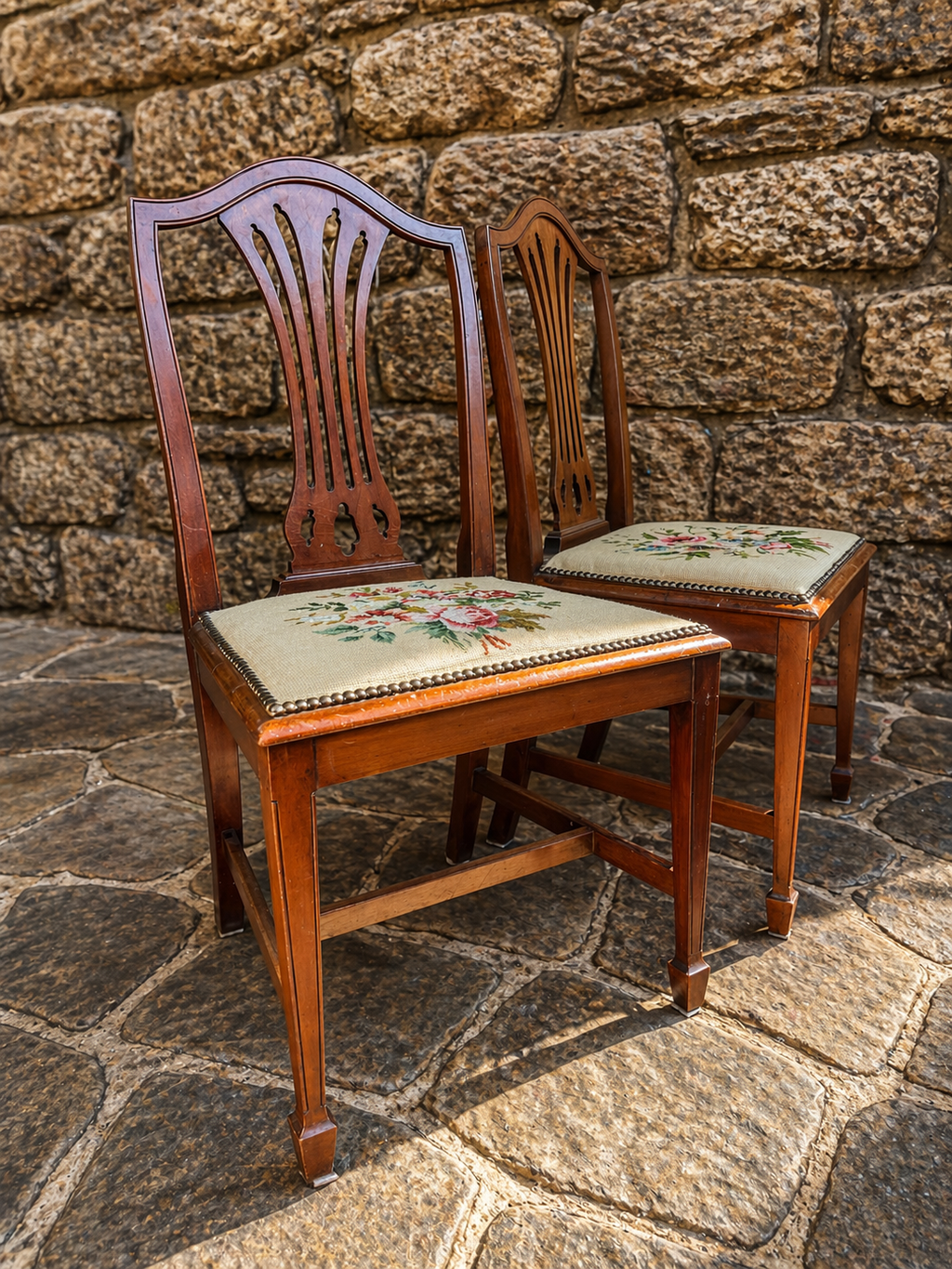 Pair of Edwardian Mahogany Dining Chairs c.1900–1920