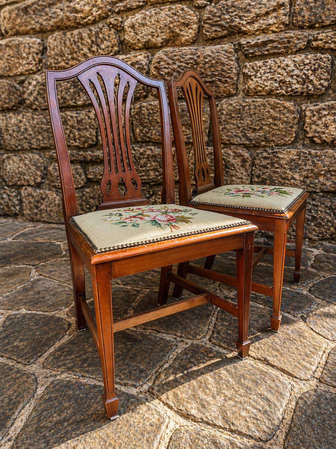 Pair of Edwardian Mahogany Dining Chairs c.1900–1920