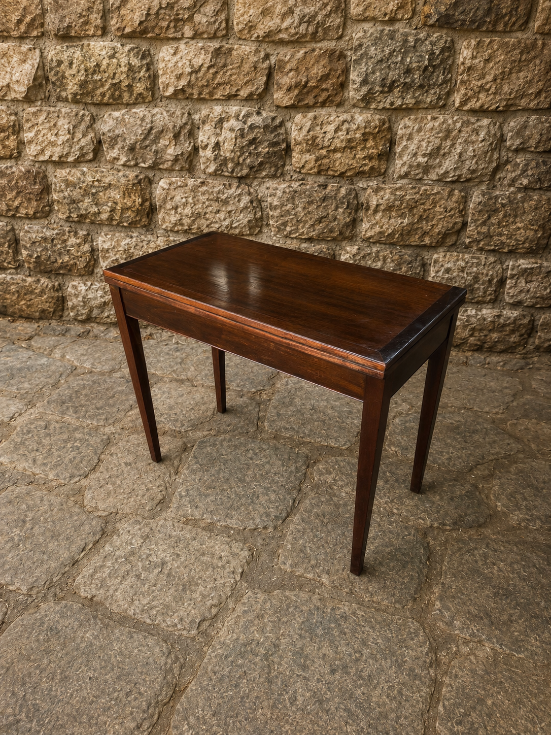 Vintage Mahogany Georgian Revival Card Table