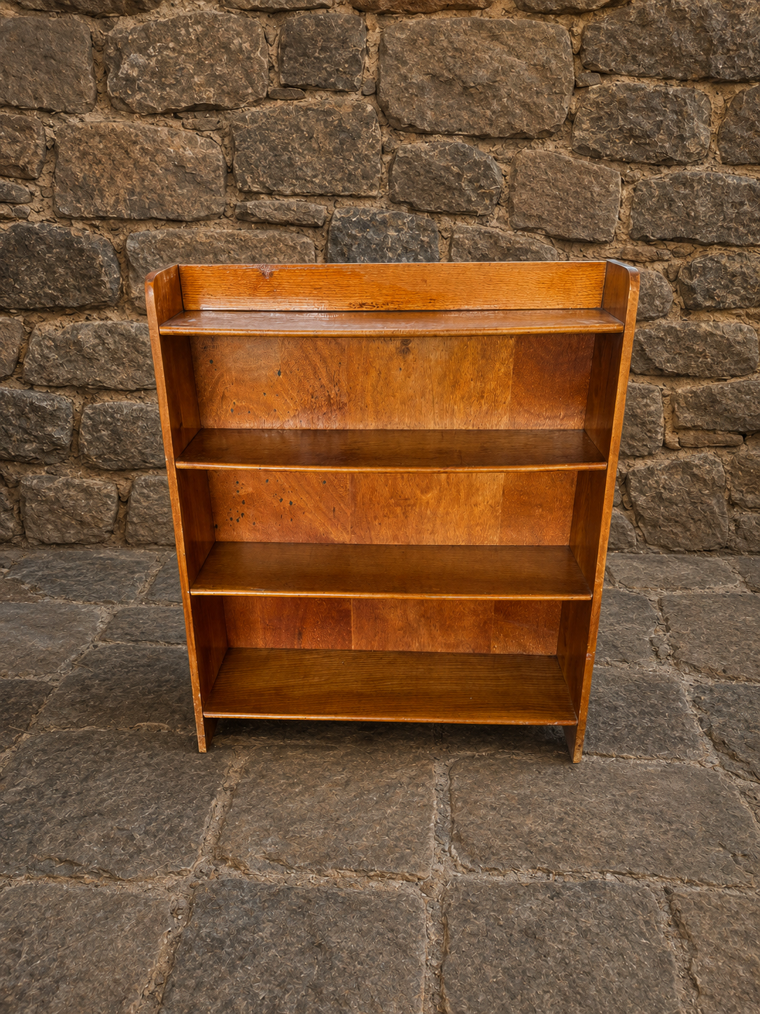 1920s Oak Open Bookcase