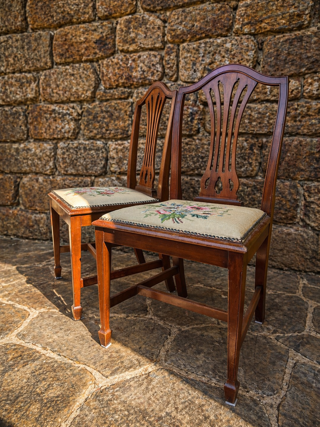 Pair of Edwardian Mahogany Dining Chairs c.1900–1920