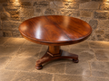 Antique Regency Mahogany Round Pedestal Dining Table – Circa 1820–1835