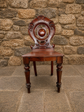 Antique Victorian Mahogany Hall Chair c1860
