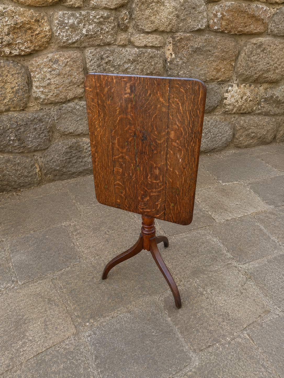 Victorian Oak Tilt Top Wine Table c.1900