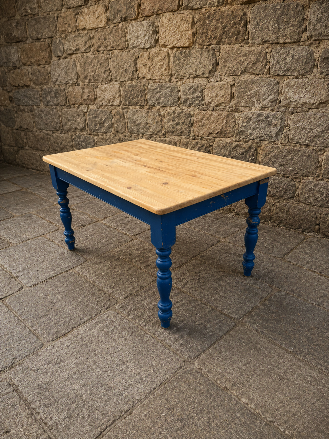 Rustic Farmhouse Pine Kitchen Table