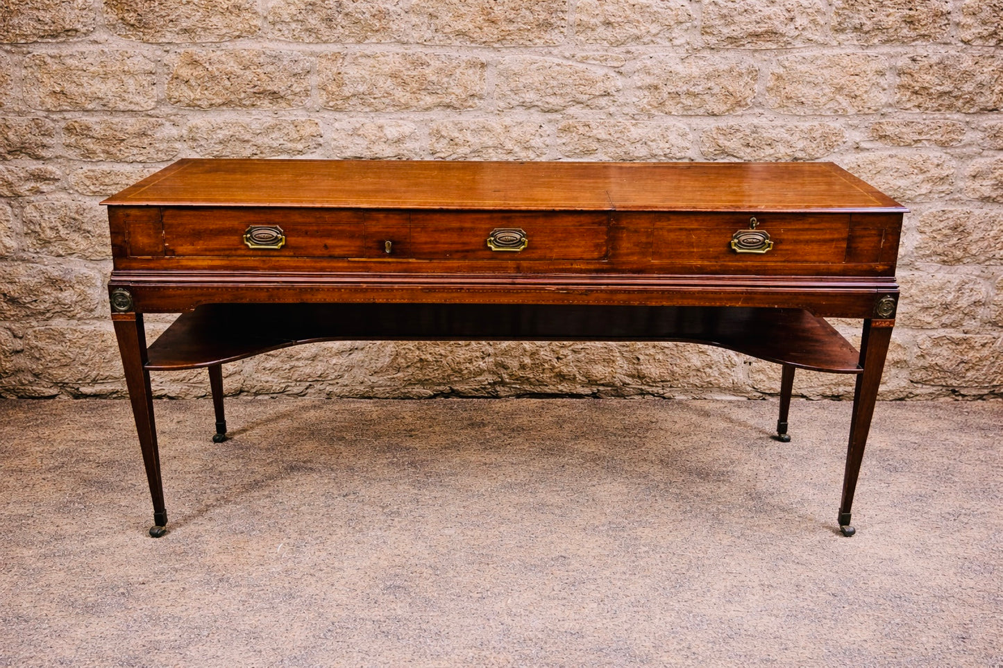 Georgian Style Mahogany Serving Table / Console Table c.1920